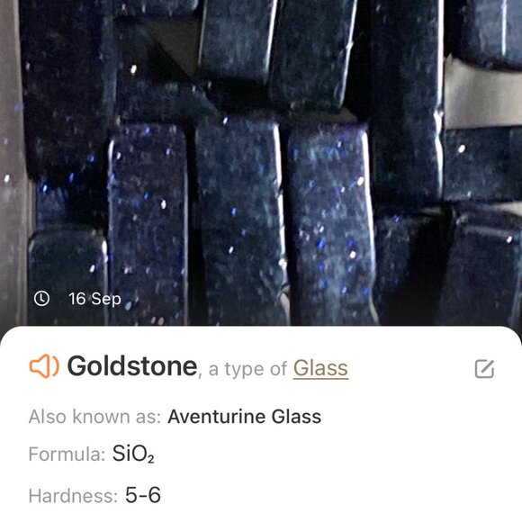 Dark Blue Goldstone Short Necklace w/ Silver Dog Person Paw Print Charm - Picture 13 of 14